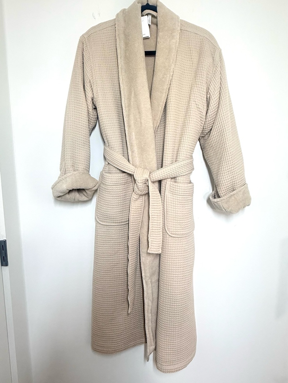 Pottery Barn Waffle Weave Resort Robe NWT Small Terry Cloth Premium Cotton S